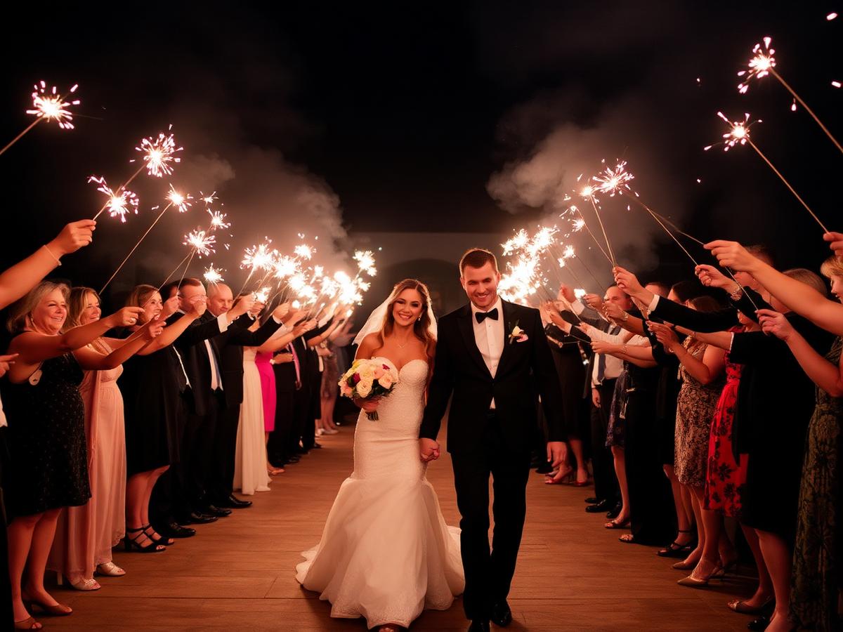 Sparkler send-off